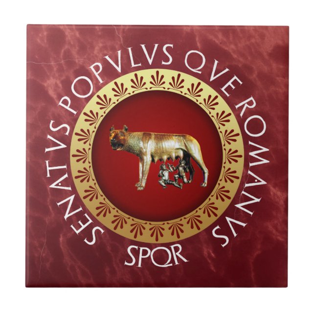 Azulejo El lobo romano de Capitoline (Frente)