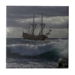 Azulejo El Mar Cruel - Barco a Vela