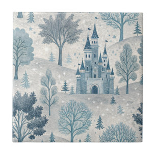 Azulejo El maravilloso paisaje de los castillos de inviern
