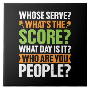 Azulejo  El Marcador Amante del Pickleball