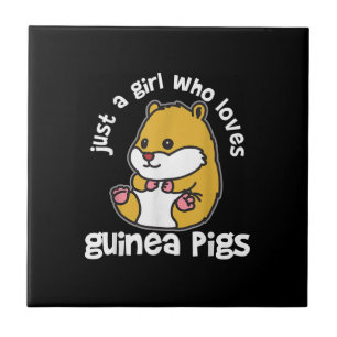 Azulejo El Mascota guineano de cerdo lindo Chica que ama
