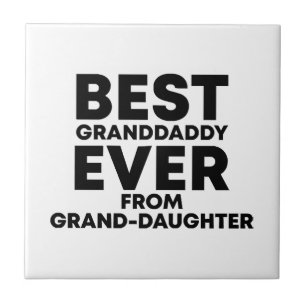Azulejo El mejor abuelo de la nieta