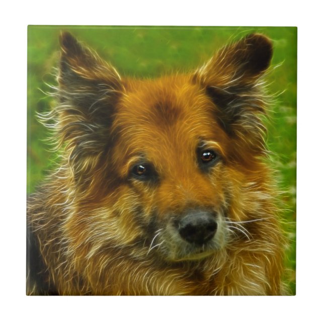 Azulejo El mejor amigo #2 del hombre (Frente)