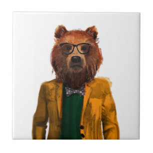 Azulejo El mejor oso vestido