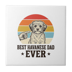 Azulejo El Mejor Papá Havanés de Todos los Tiempos Diseño
