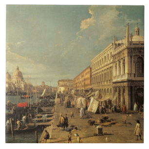 Azulejo El Molo y el Zecca, Venecia (aceite en lona)