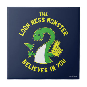 Azulejo El Monstruo De Loch Ness Cree En Ti