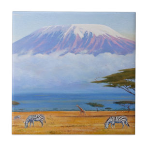 Azulejo El monte Kilimanjaro