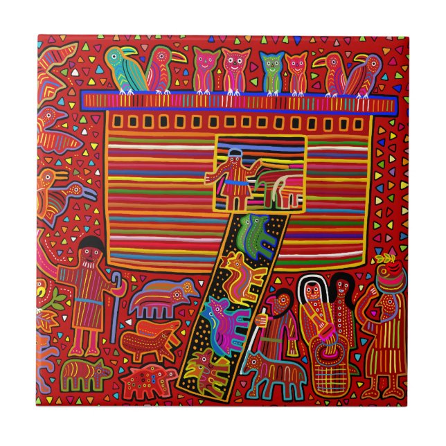 Azulejo El mosaico cerámico Ark Mola de Noé (Frente)