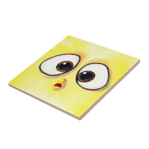 Azulejo El mosaico de cerámica divertida sorprendió a los