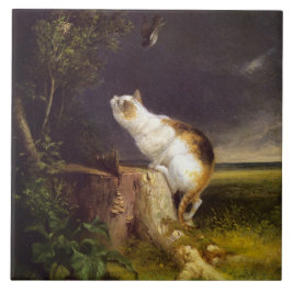 Azulejo El observador de aves (de William Holbrook Beard)
