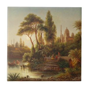 Azulejo El Oriente a la luz de la noche - Albert Rieger