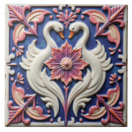 Azulejo El Pacto de la Flor del Cisne