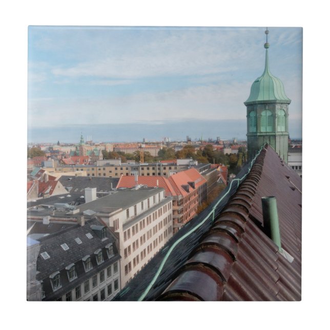 Azulejo El paisaje urbano de Copenhague (Frente)