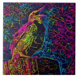 Azulejo El pájaro solitario 3