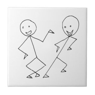 Azulejo El palillo figura el baile