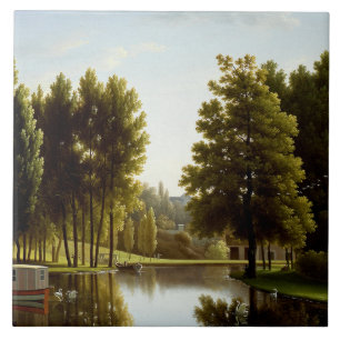 Azulejo El parque de Mortefontaine (por Bidaud)