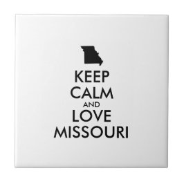 Azulejo El personalizable GUARDA CALMA y AMA MISSOURI