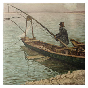 Azulejo El pescador (por Max Kurzweil)
