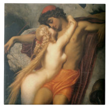 El pescador y la sirena (por Frederic Leighton)