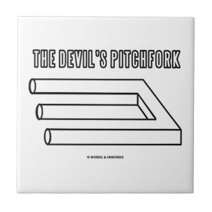 Azulejo El Pitchfork del diablo (ilusión óptica)