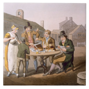 Azulejo El pleno verano Eve, del "traje de Yorkshire"