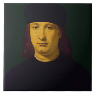 Azulejo El poeta Casio, c.1495-1500 (aceite en el panel)