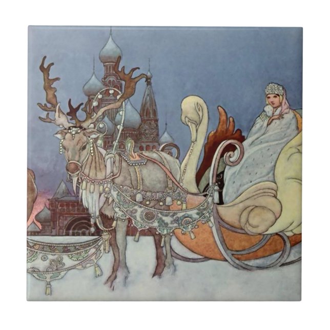 Azulejo “El Príncipe Feliz” de Charles Robinson Desde Rusi (Frente)