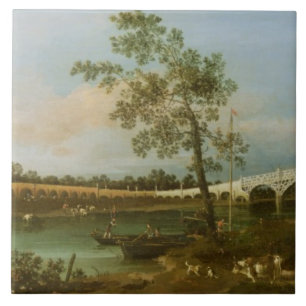 Azulejo El puente de Walton viejo, 1755 (aceite en lona)
