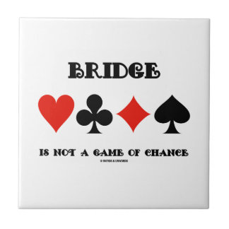 Azulejo El puente no es un juego de azar (cuatro juegos de