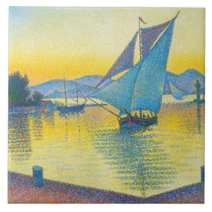 Azulejo El puerto al atardecer, la señal