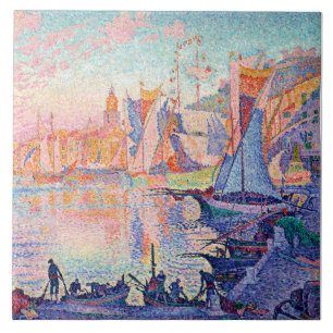 Azulejo El puerto de Saint-Tropez, Signac