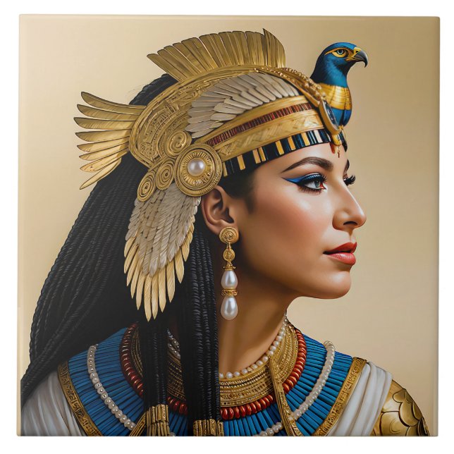 Azulejo "El realismo de Cleopatra VII: un retrato" (Frente)