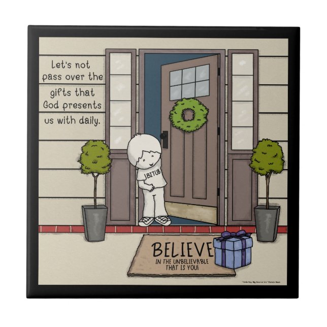 Azulejo El regalo diario de Dios (Frente)