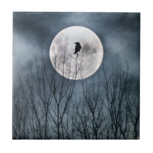 Azulejo El resplandor de una luna llena