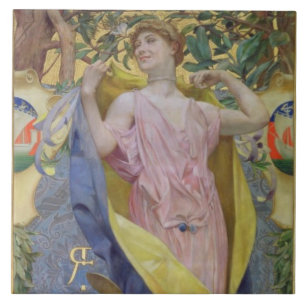 Azulejo El retrete femenino (el panel)