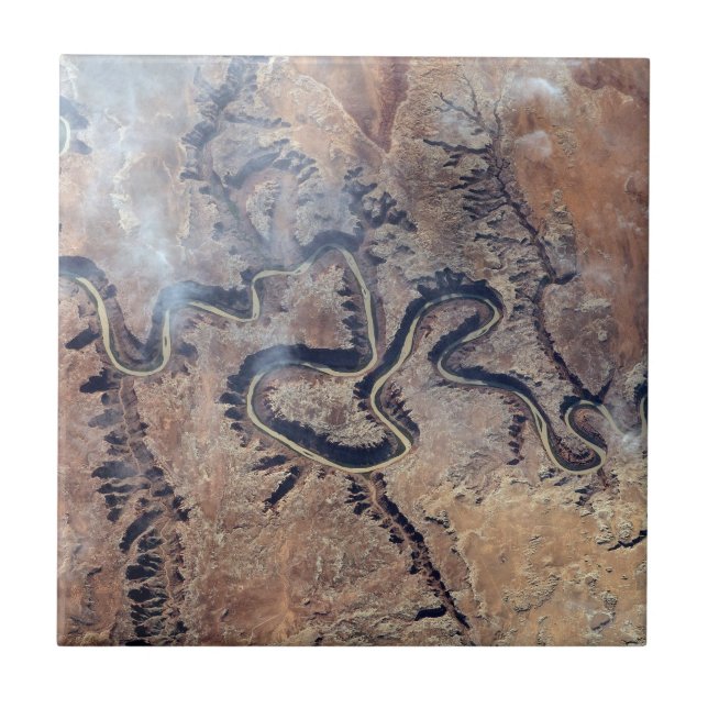 Azulejo El Río Verde Y Sus Cañones Tributarios En Utah (Frente)