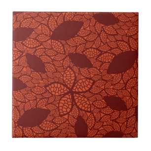 Azulejo El rojo deja el modelo en el naranja