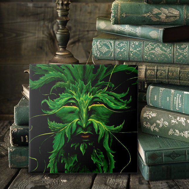 Azulejo El rostro del hombre verde deja negro (Subido por el creador)