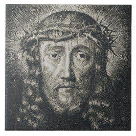 Azulejo El Santo Rostro coronado de espinas