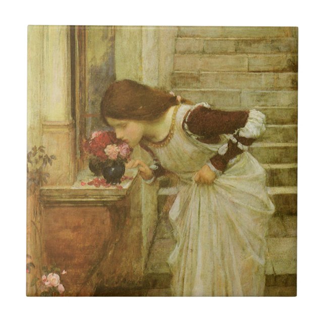 Azulejo El santuario de John William Waterhouse (Frente)
