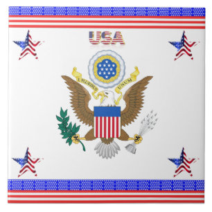 Azulejo El sello de Greal de los Estados Unidos