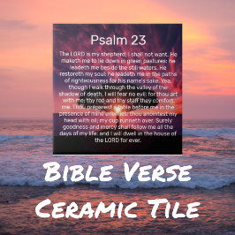 Azulejo El Señor Es Mi Salmo Pastor 23