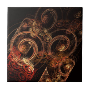 Azulejo El sonido de la música abstracta mosaico de arte