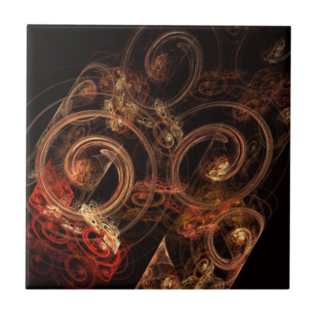 Azulejo El sonido de la música abstracta mosaico de arte (Frente)