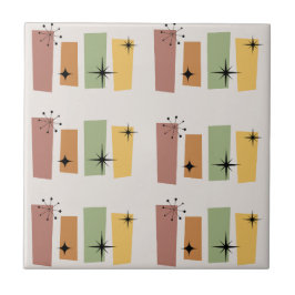 Azulejo El Starburst Retro de los años 50 del siglo XX