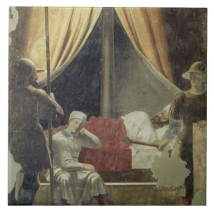 Azulejo El sueño de Constantina, de la leyenda del T