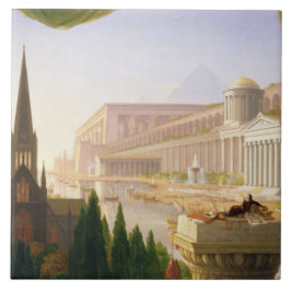 Azulejo El sueño del arquitecto (de Thomas Cole)