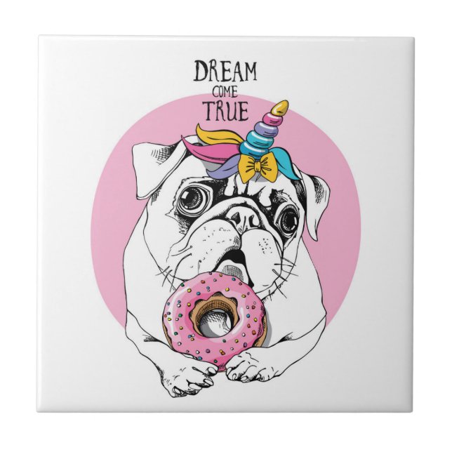 Azulejo El sueño viene verdad (Frente)