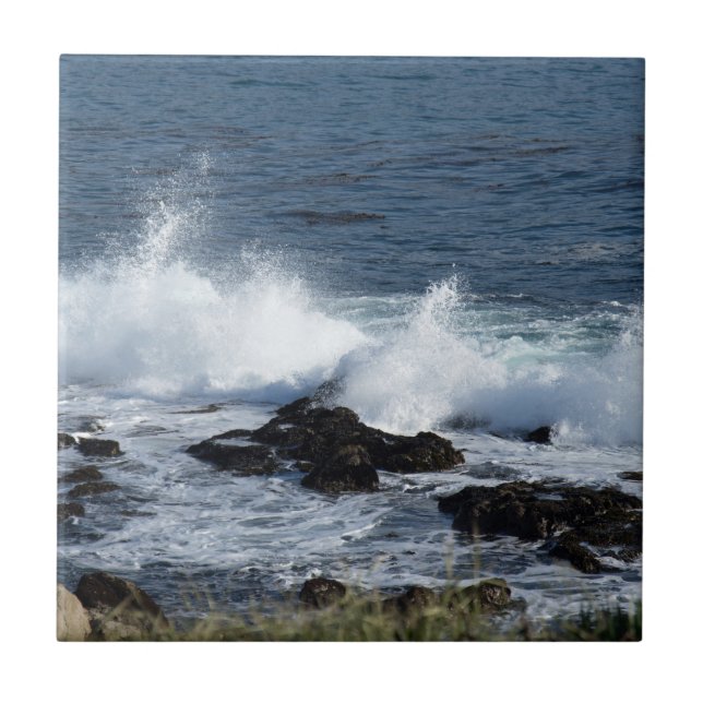 Azulejo El surf en el Océano Pacífico (Frente)